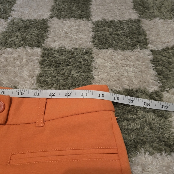 Betabrand Women's Casual Orange Pants - Picture 6 of 10